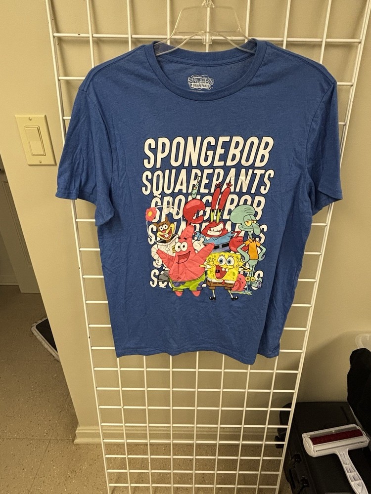 SpongeBob SquarePants T-Shirt Size XL.Short Sleeve. 60/40 Cotton/Poly. EUC