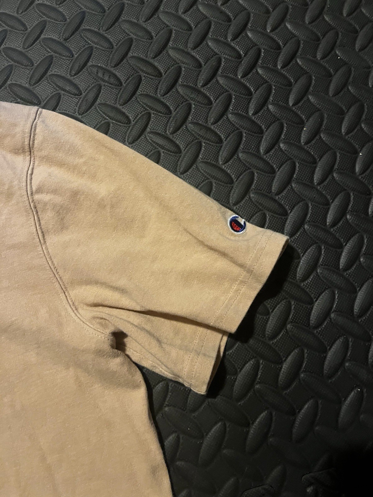 Champion Heavy Duty Shirt (Men’s L) Cream/Tan Short Sleeve gallery