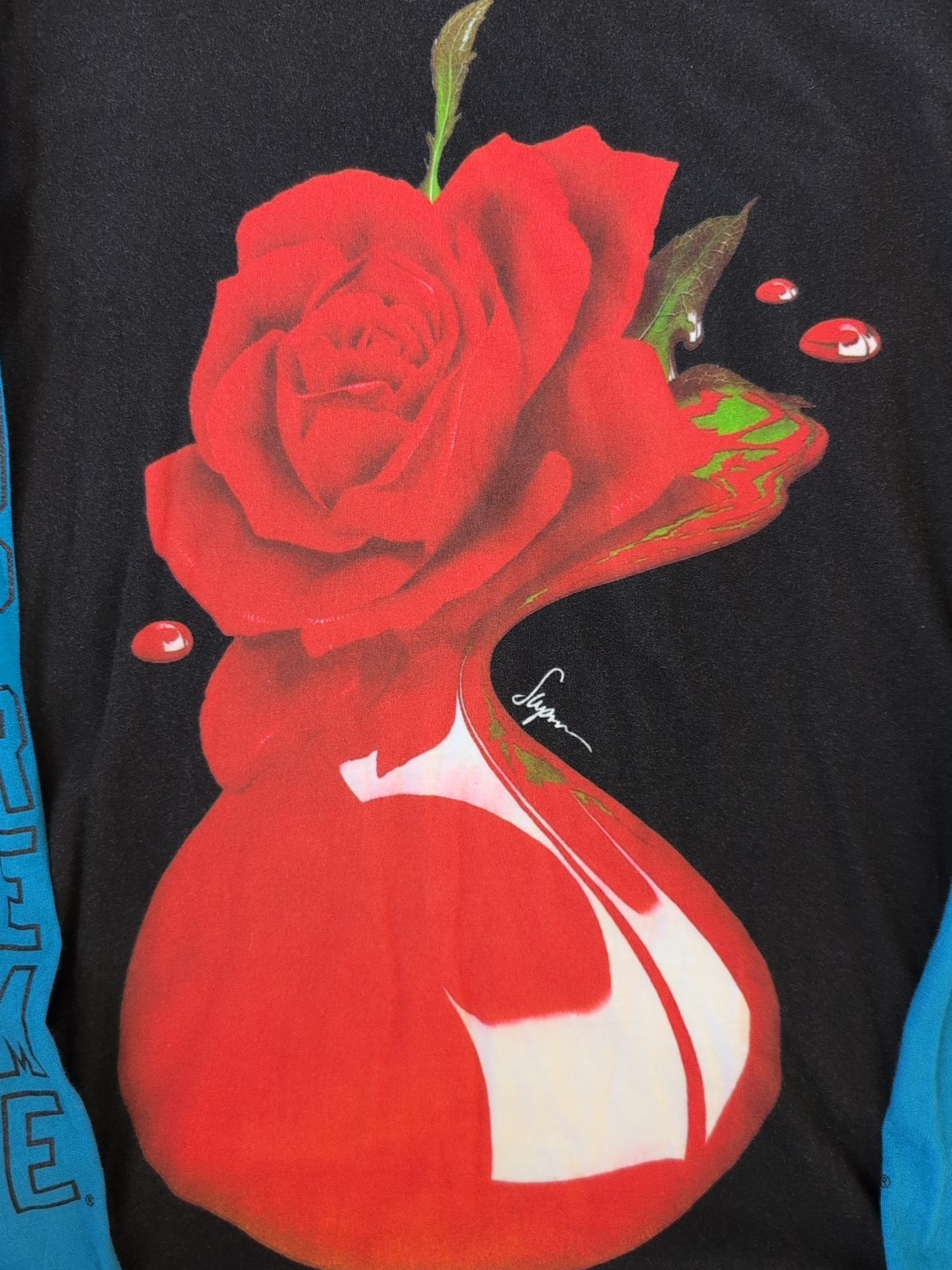 sz Large Rare Supreme Fall/Winter 2014 Melting Rose Long Sleeve gallery