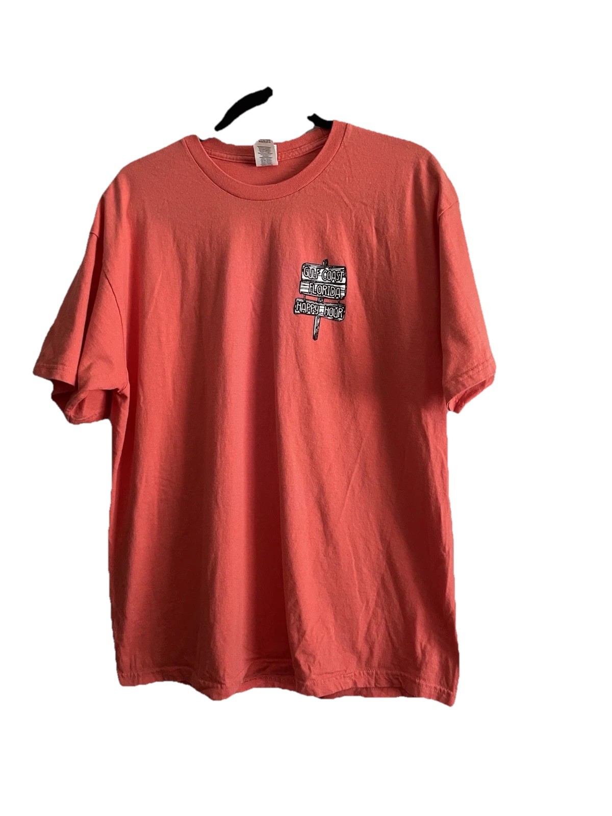 Gildan Hammer Florida Gulf Coast Happy Hour T-Shirt Men's XL Tangerine Color gallery