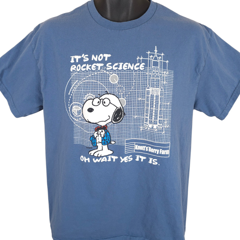 Knotts Berry Farm Snoopy T Shirt Mens Size Large Blue Amusement Park gallery