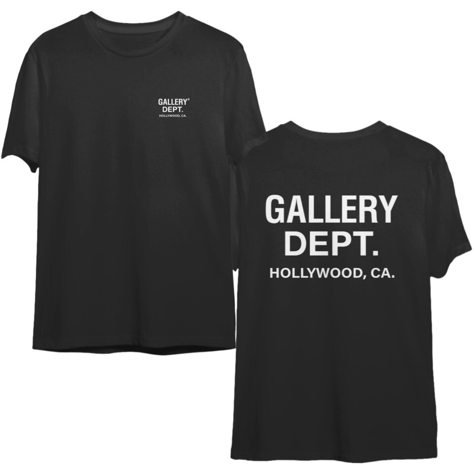 Gallery Printed Cotton Dept Double Sided T-Shirt For Men Women S-5XL