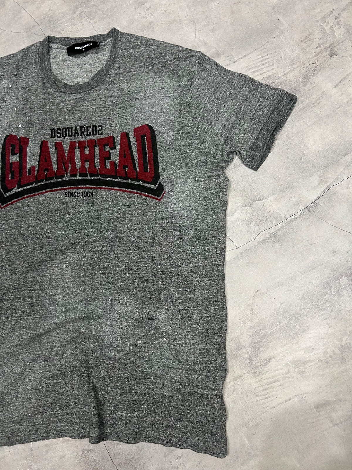 Dsqured2 Glamhead melange cotton stained Tee Size XL gallery