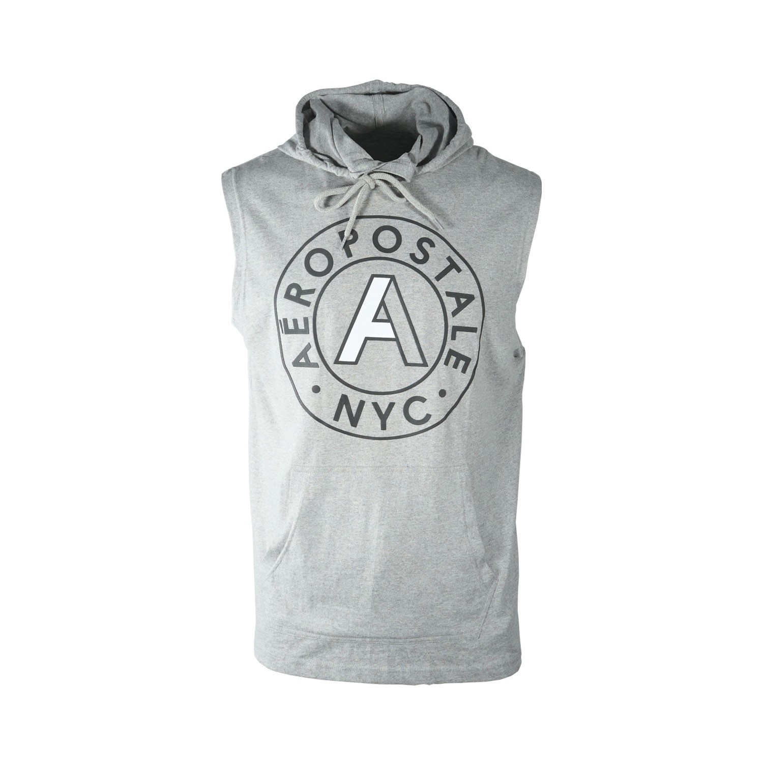Aeropostale Men's Grey Tank Hooded Sleeveless (S01) - 1 Pack or 2 Pack gallery