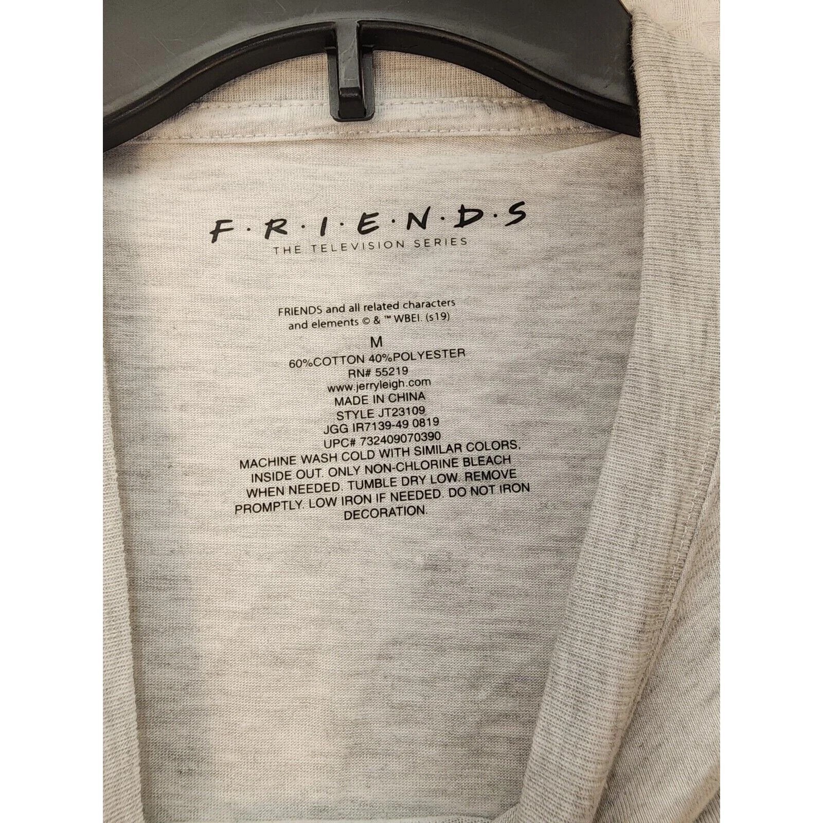 NWT - Official Friends TV Show Unisex Long Sleeve T-Shirt - Gray - All Sizes gallery