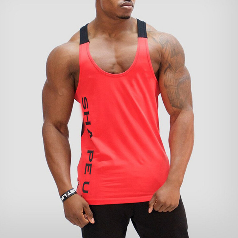 Men's Sleeveless Workout Tank Top Bodybuilding Gym Sports Muscle Fitness T-Shirt gallery