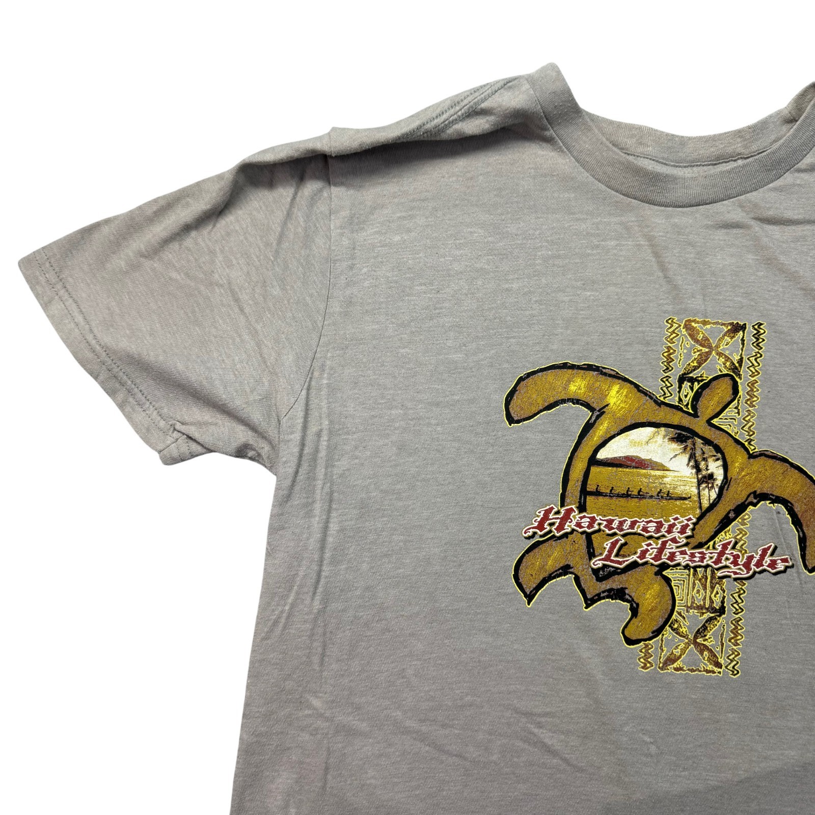 Hawaii Lifestyle Shirt Mens Medium Gray Y2K Surfing Outdoor Beach Vintage Skater gallery