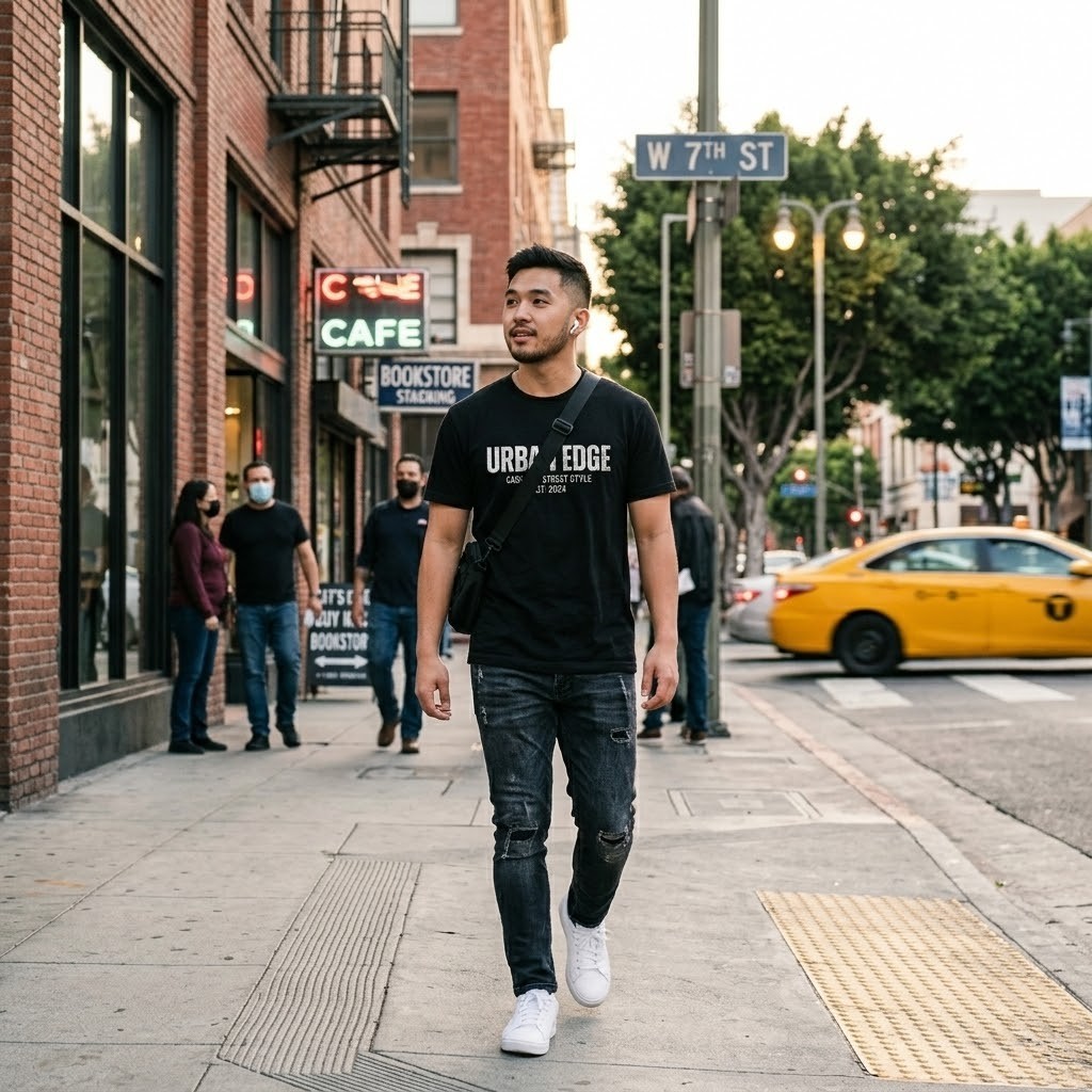 Urban Edge Casual & Street Style T-Shirt - Est. 2024 Graphic Tee gallery