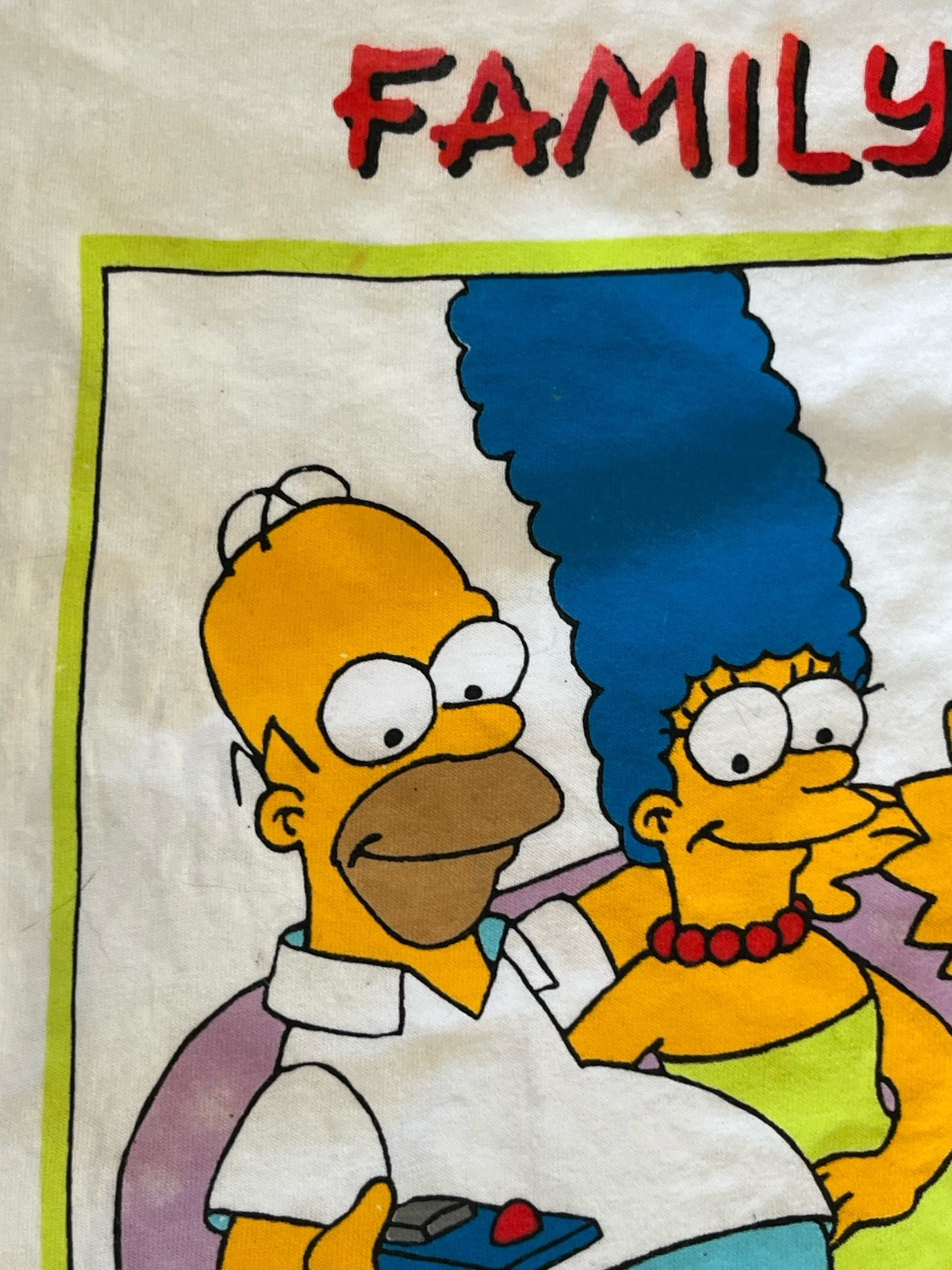 Vtg 1989 The Simpsons Family Bonding Single Stitch Shirt Sz L Adult Cotton USA gallery