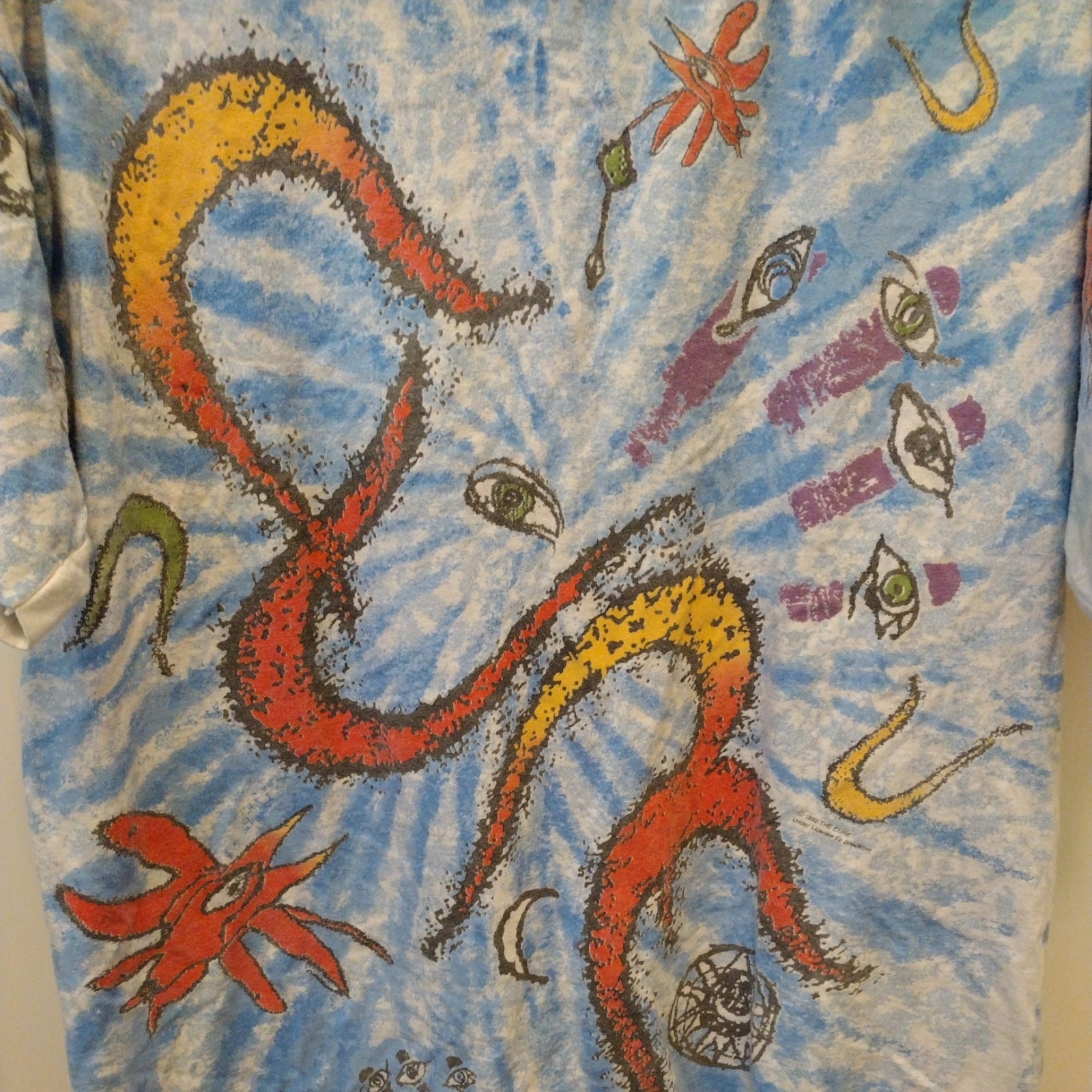 THE CURE Vintage 1992 Single Stitch AOP Tour Tshirt Double Sided Wild Oats Tag gallery