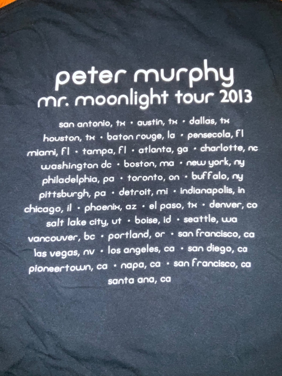 Peter Murphy 35 Years of Bauhaus Tour T-Shirt Sisters of Mercy Joy Division Goth gallery