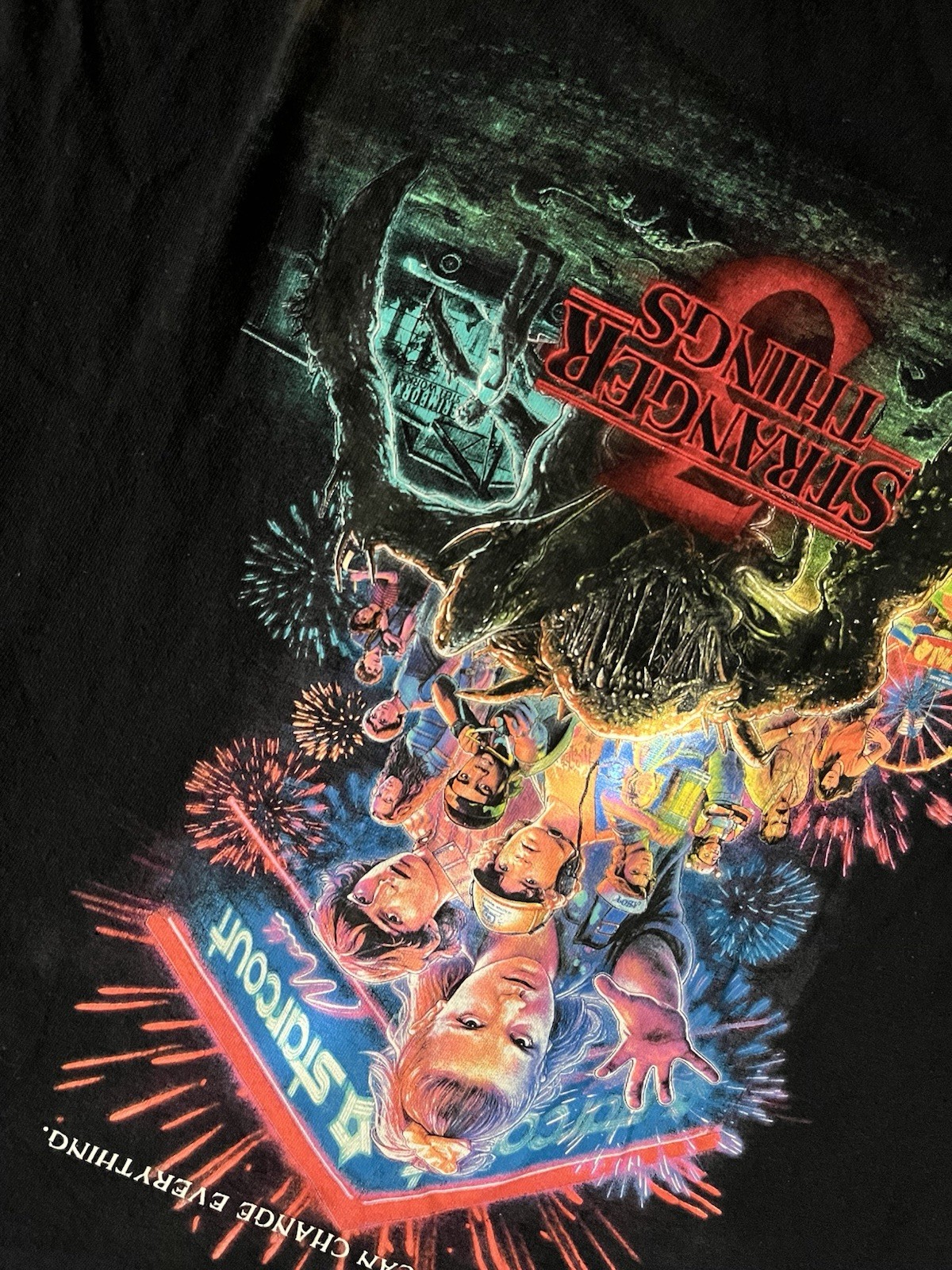 Stranger Things Season 3 Poster Graphic T-shirt Men’s Sz M Women’s Sz L *EUC* gallery