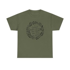 I Survived Another Meeting T-Shirt | Elegant Rustic Wreath Tee