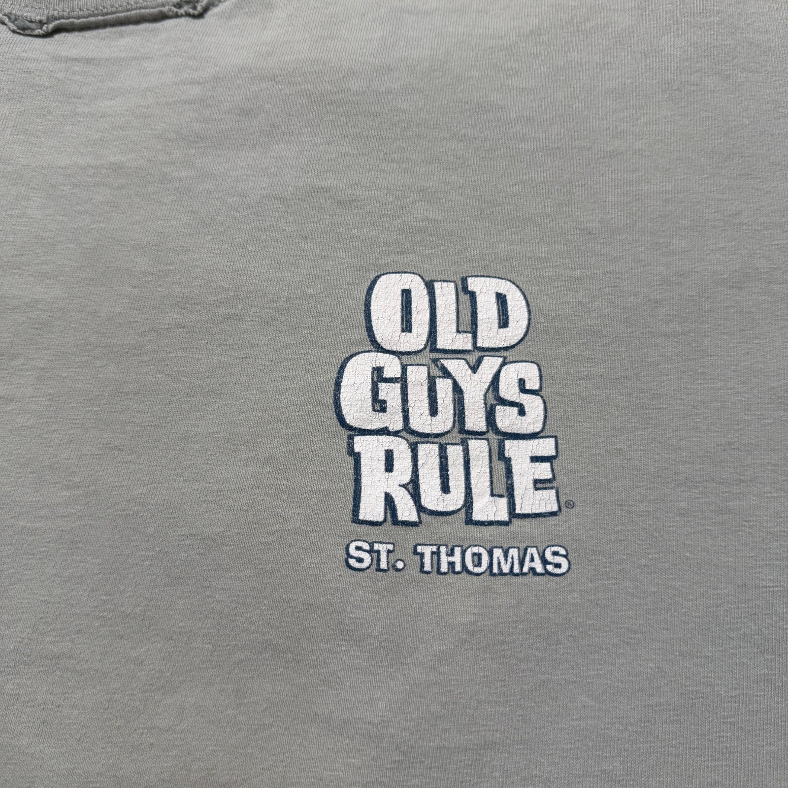 Vintage Y2K Old Guys Rule St Thomas Golf Graphic Retro T-Shirt Men's Size Large gallery