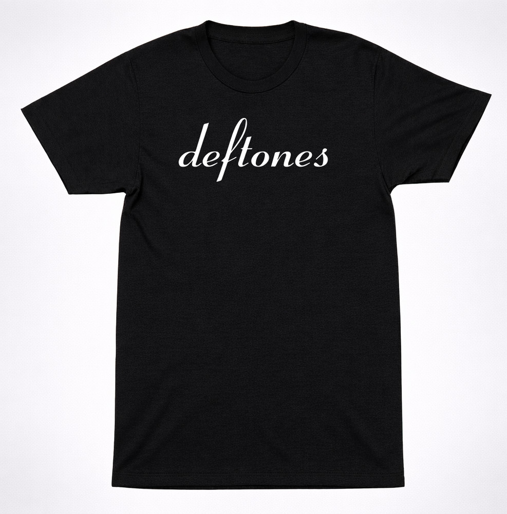 Deftones Script Logo T-Shirt – Diamond Eyes Chino Moreno Alt Metal Band Tee
