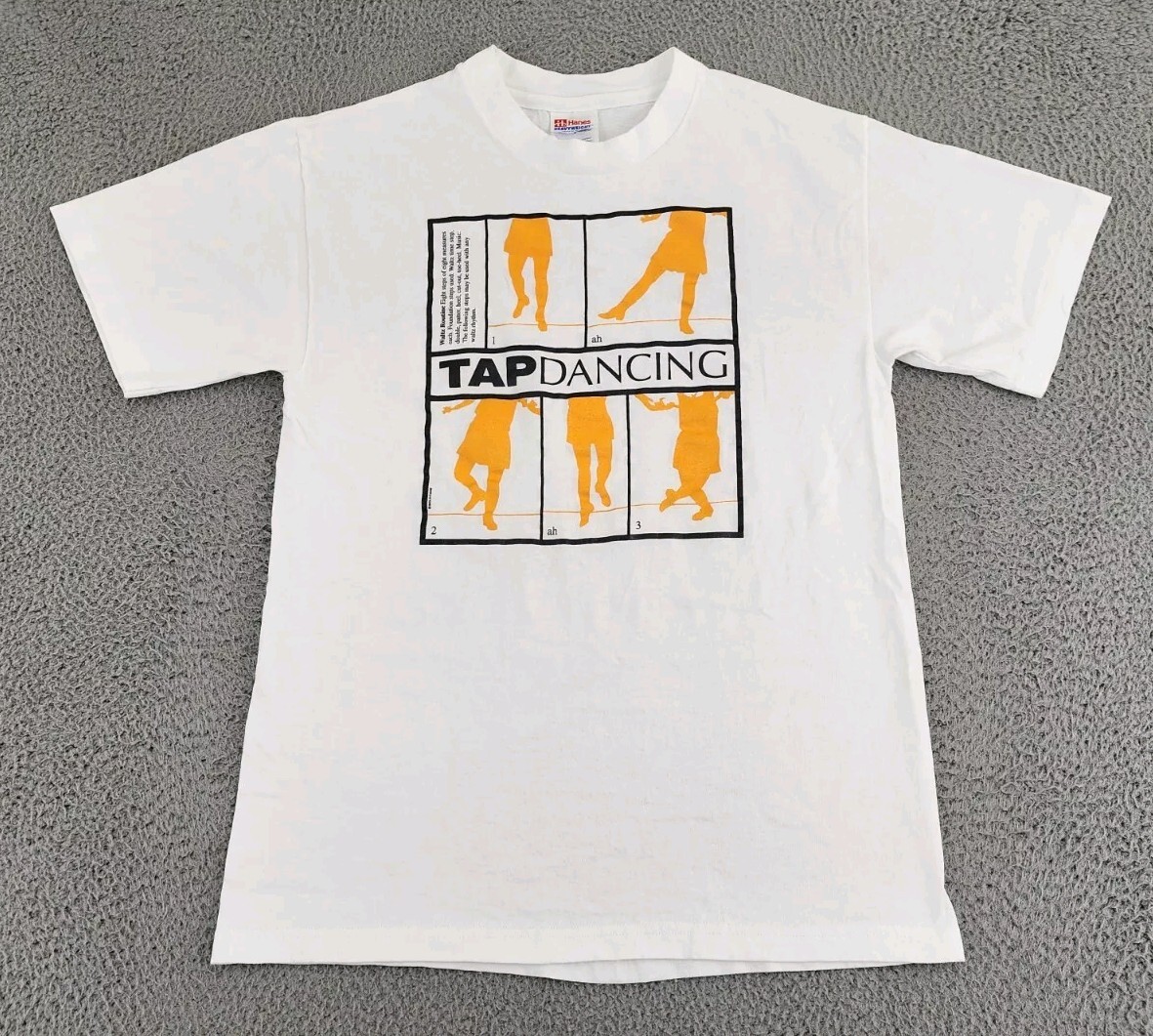 VINTAGE Tap Dancing Shirt Mens Medium Waltz Routine Step Single Stitch Adult A31 gallery