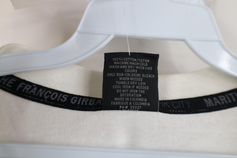 Deadstock Vintage 90s Marithe Francois Girbaud Mens 3XL Chain Link T-Shirt White gallery