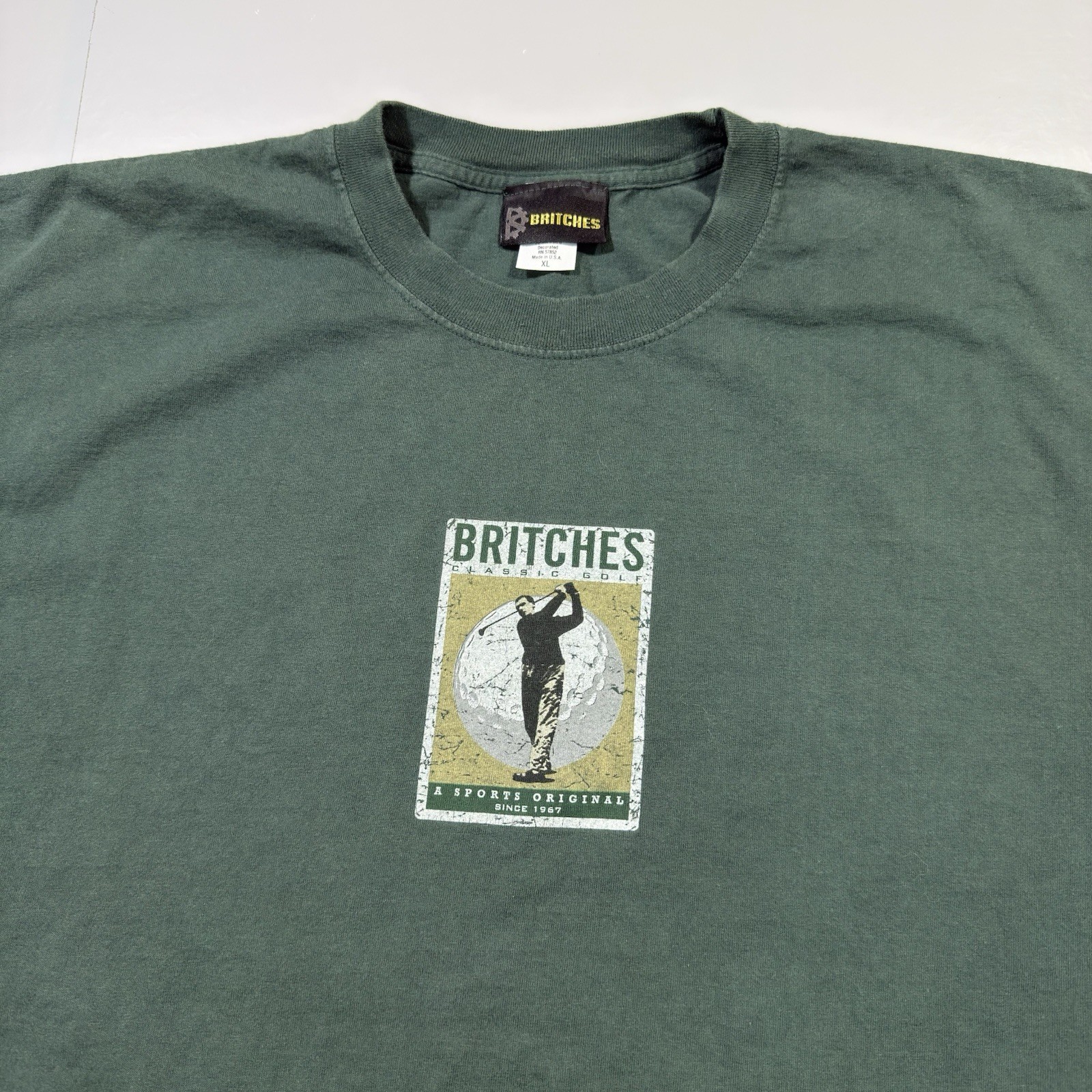 Vintage Britches Classic Golf T Shirt Mens XL Sports Original Tee 90s USA Made gallery