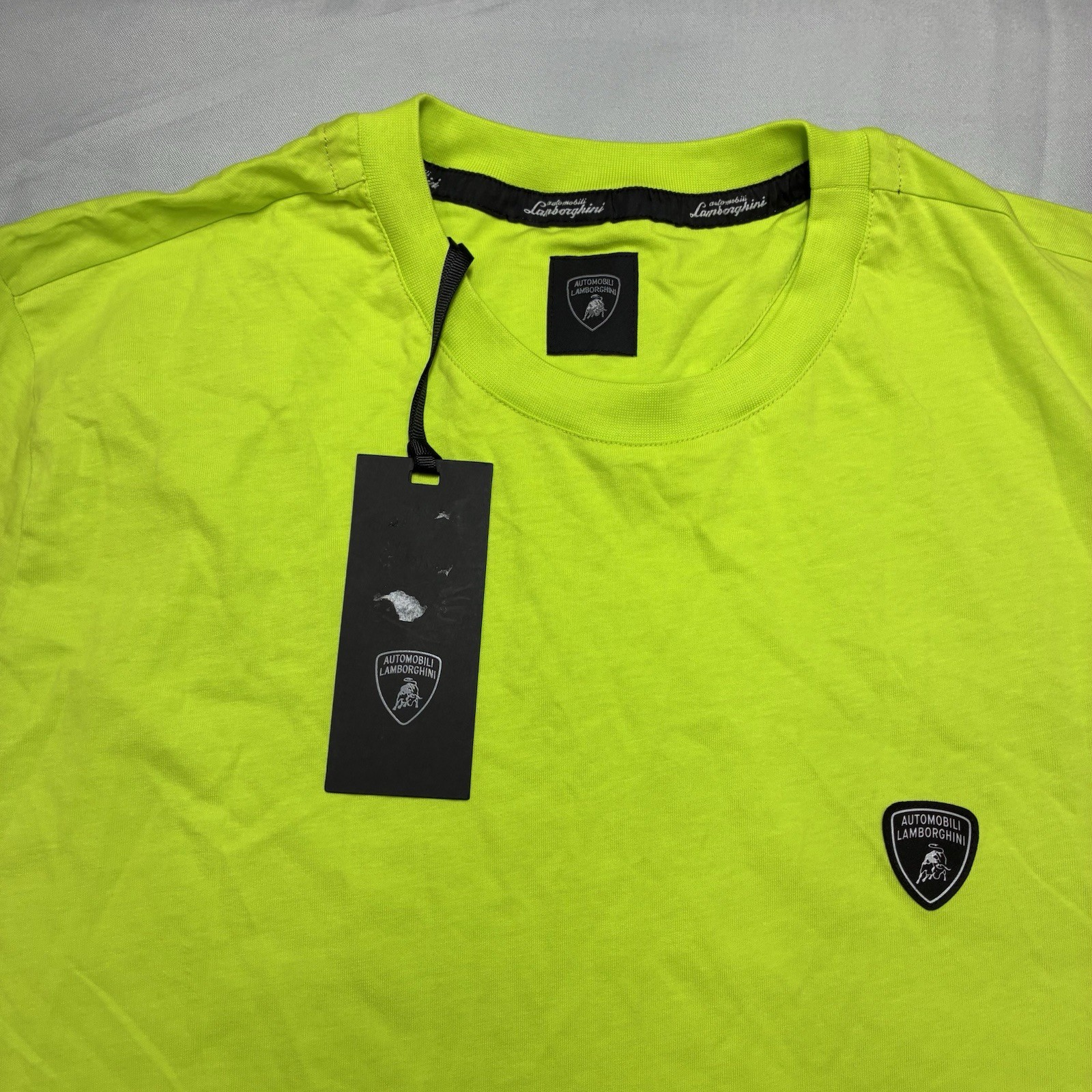 100% Authentic Lamborghini Short Sleeve T-Shirt Mens XL Sportswear Fit MSRP $200 gallery