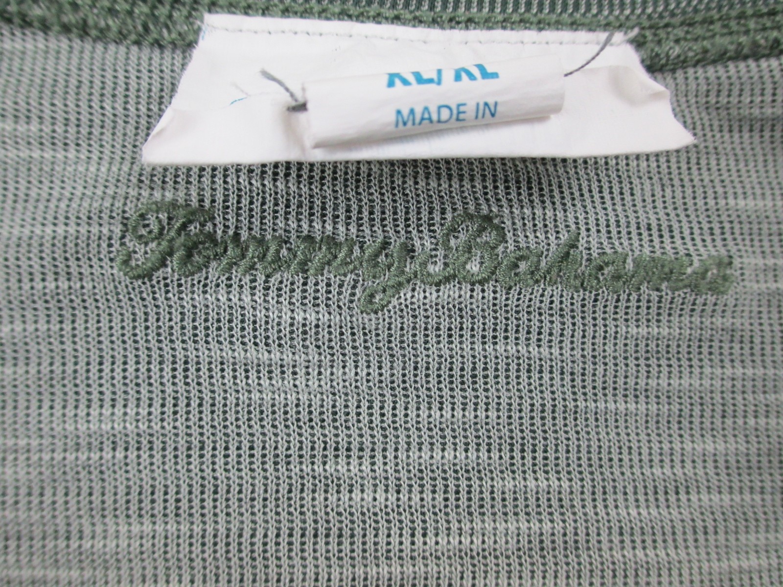 Tommy Bahama Shirt Mens Extra Large Green Reversible Crew Neck Marlin Casual* gallery