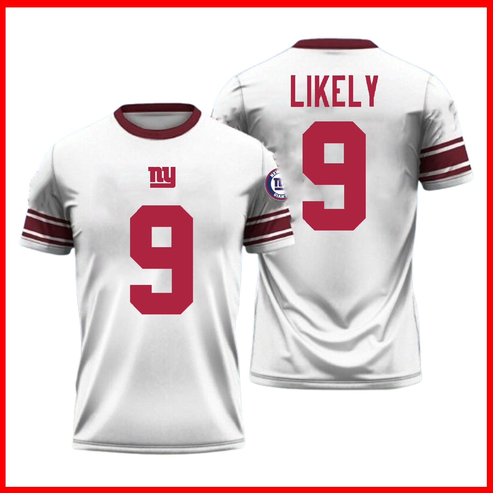 SALE 30%!!! Isaiah Likely #9 New York Football 2026 Player Name & Number AOP Fan