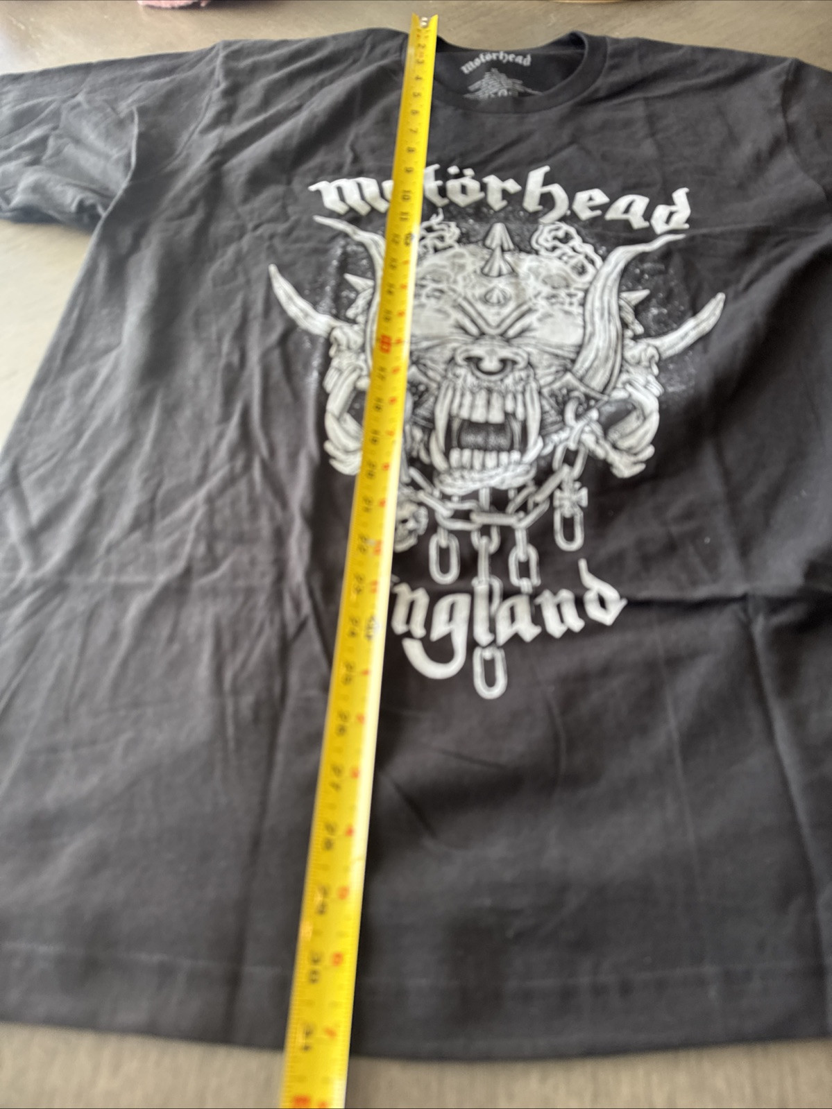 New MOTORHEAD ENGLAND Smoking Snaggletooth Black T-Shirt Size XL gallery