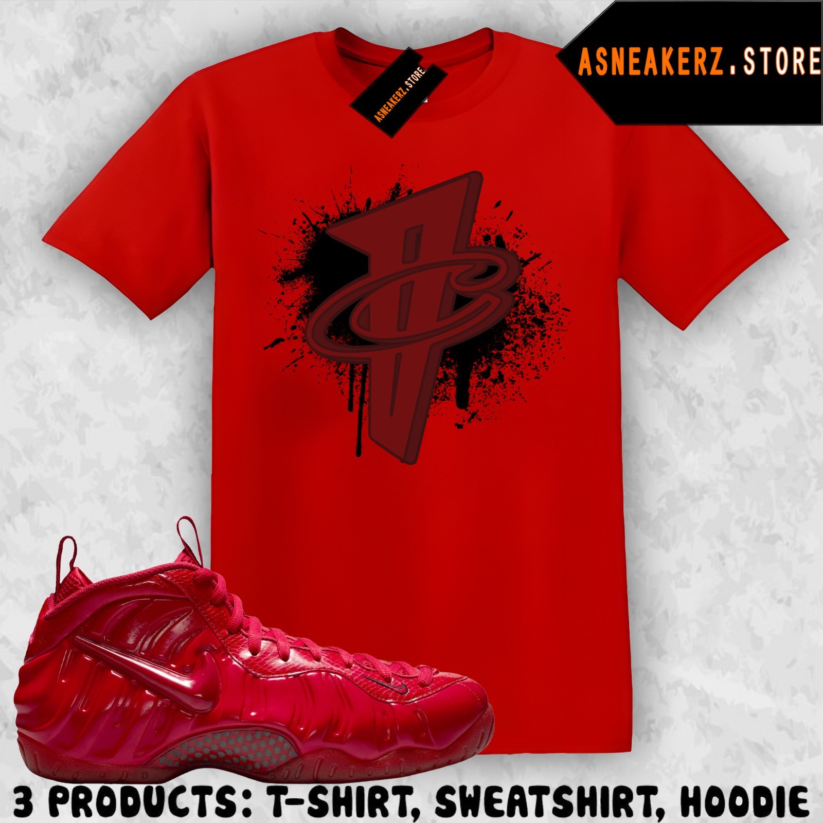 Tee Shirt Matching Foamposite Pro Gym Red 2026 Match Sneaker Number 1 Cent Penny gallery