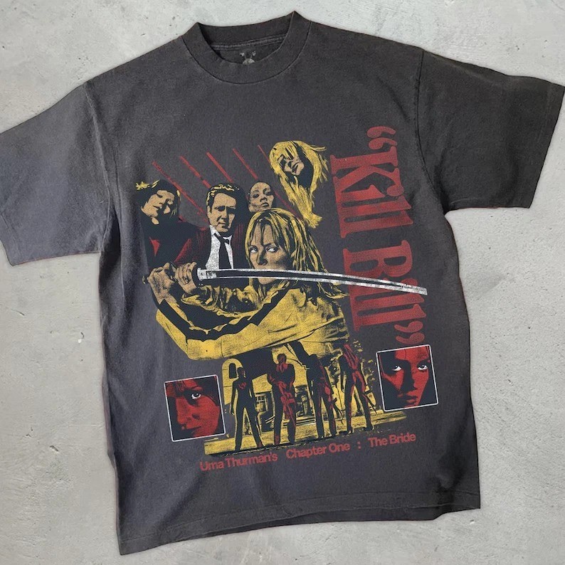 Kill Bill Shirt, Retro Movie Graphic Tee Shirt gallery