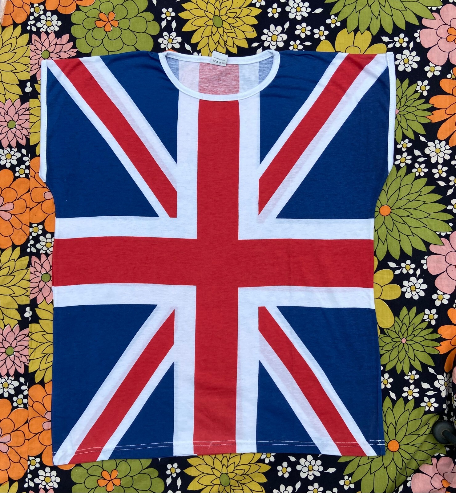 Vintage Rock Shirt UNION JACK 1980's Muscle T UK British Flag gallery