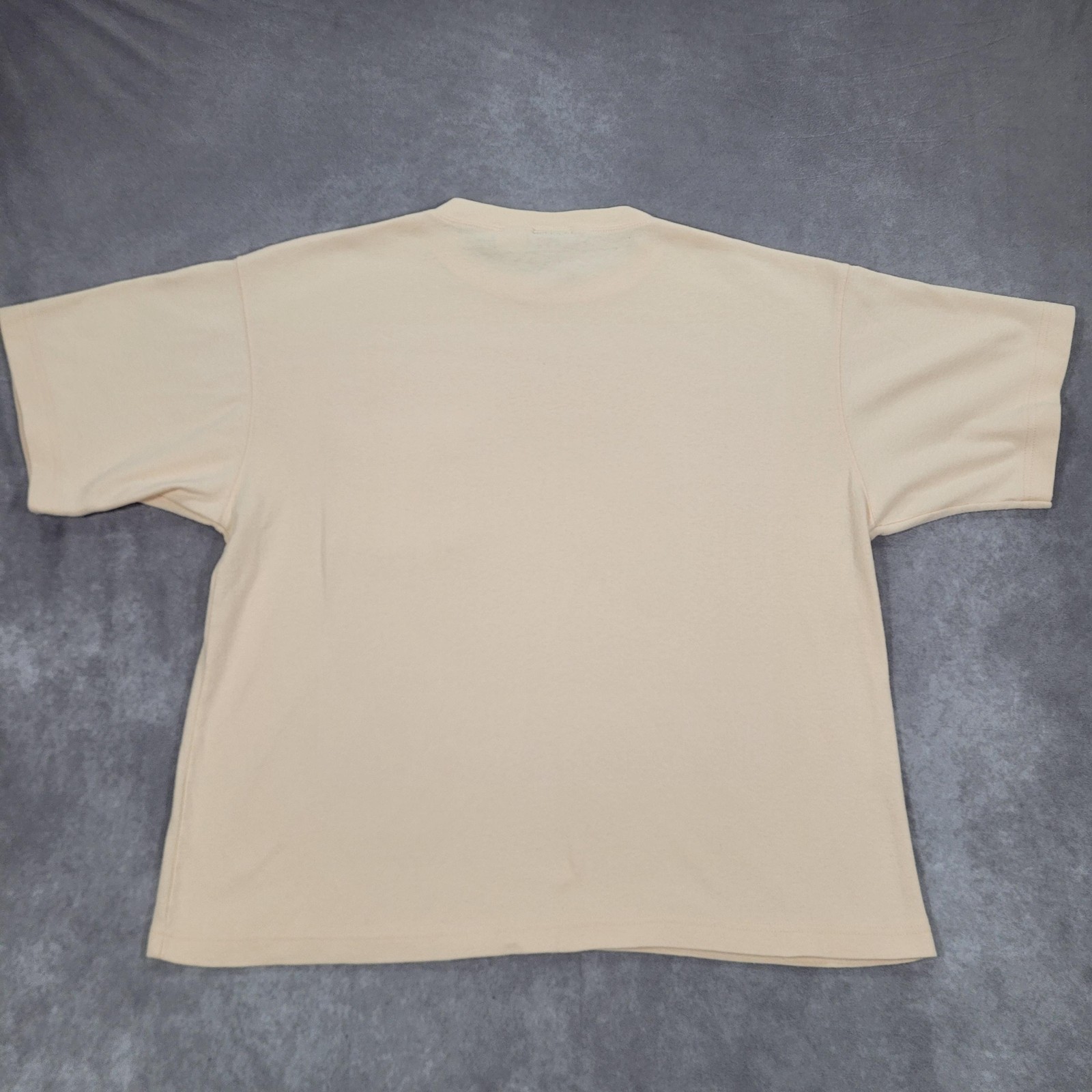Vintage Eddie Bauer Shirt Mens Large Beige Made USA Pocket Basic Boxy Minimalist gallery