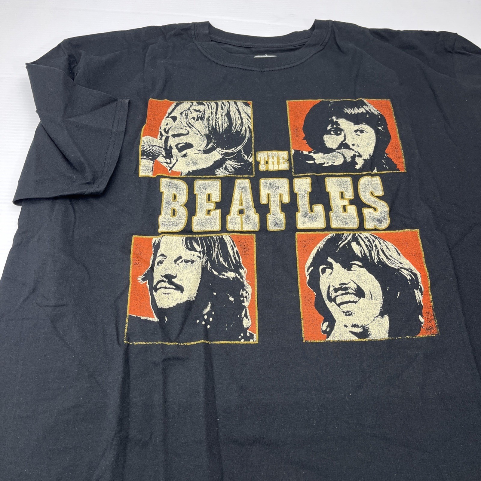 The Beatles Mens 2XL Black Graphic T-Shirt Apple Corps 2020 Band Tee Cotton gallery
