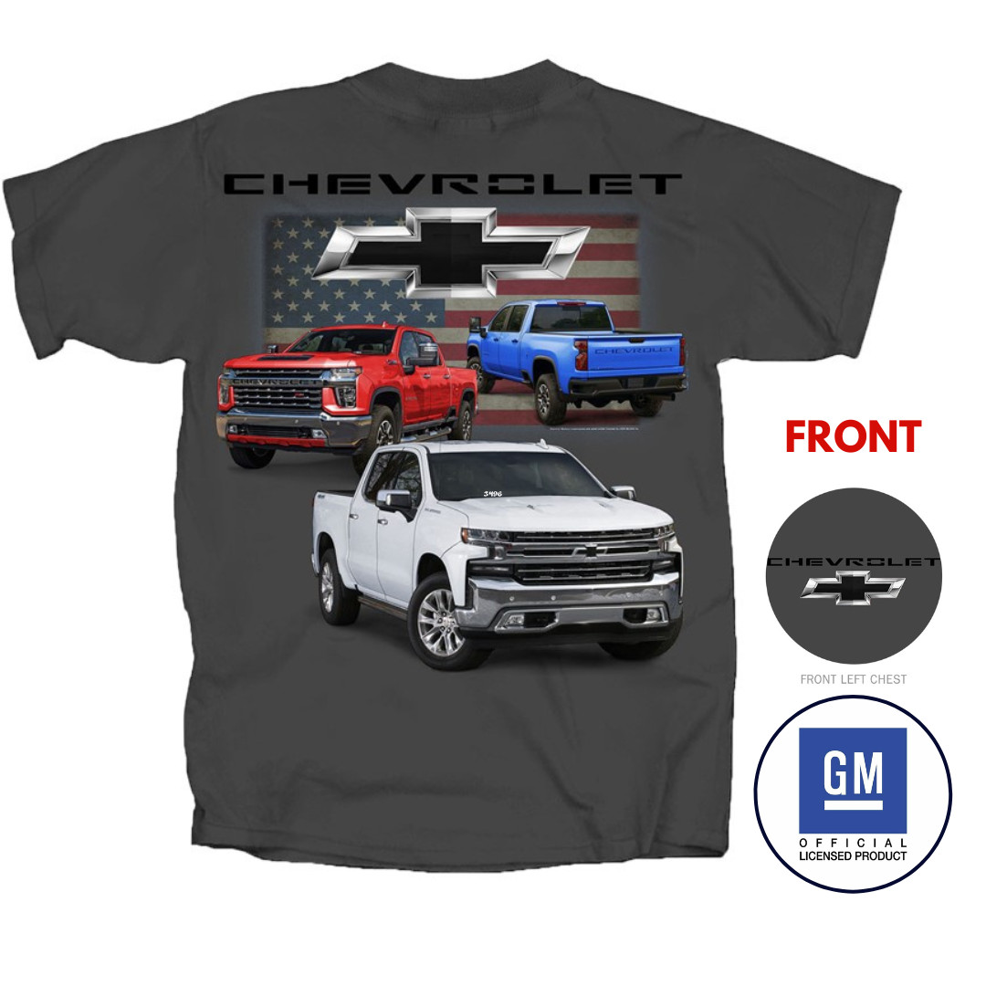Chevrolet Chevy Bowtie Silverado Truck 4th Gen Pick Up T-Shirt Official Licensed