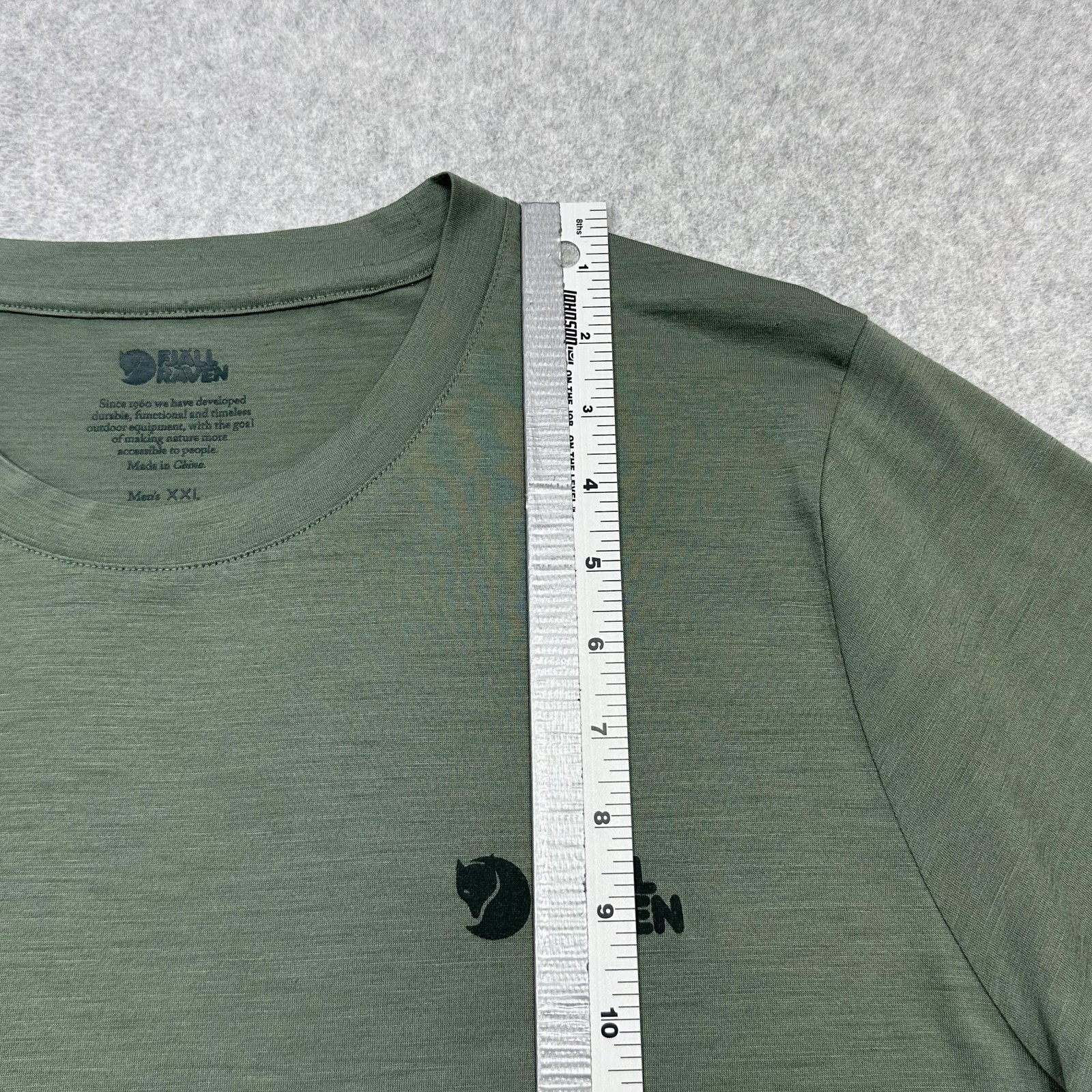 Fjallraven Abisko Wool T Shirt Mens XXL Green Logo Performance Crewneck Outdoor gallery