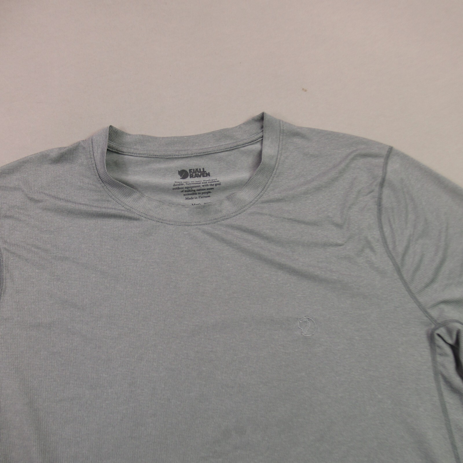 Fjall Raven Shirt Mens 2XL Short Sleeve Crew Neck Outdoors Lightweight Gray gallery