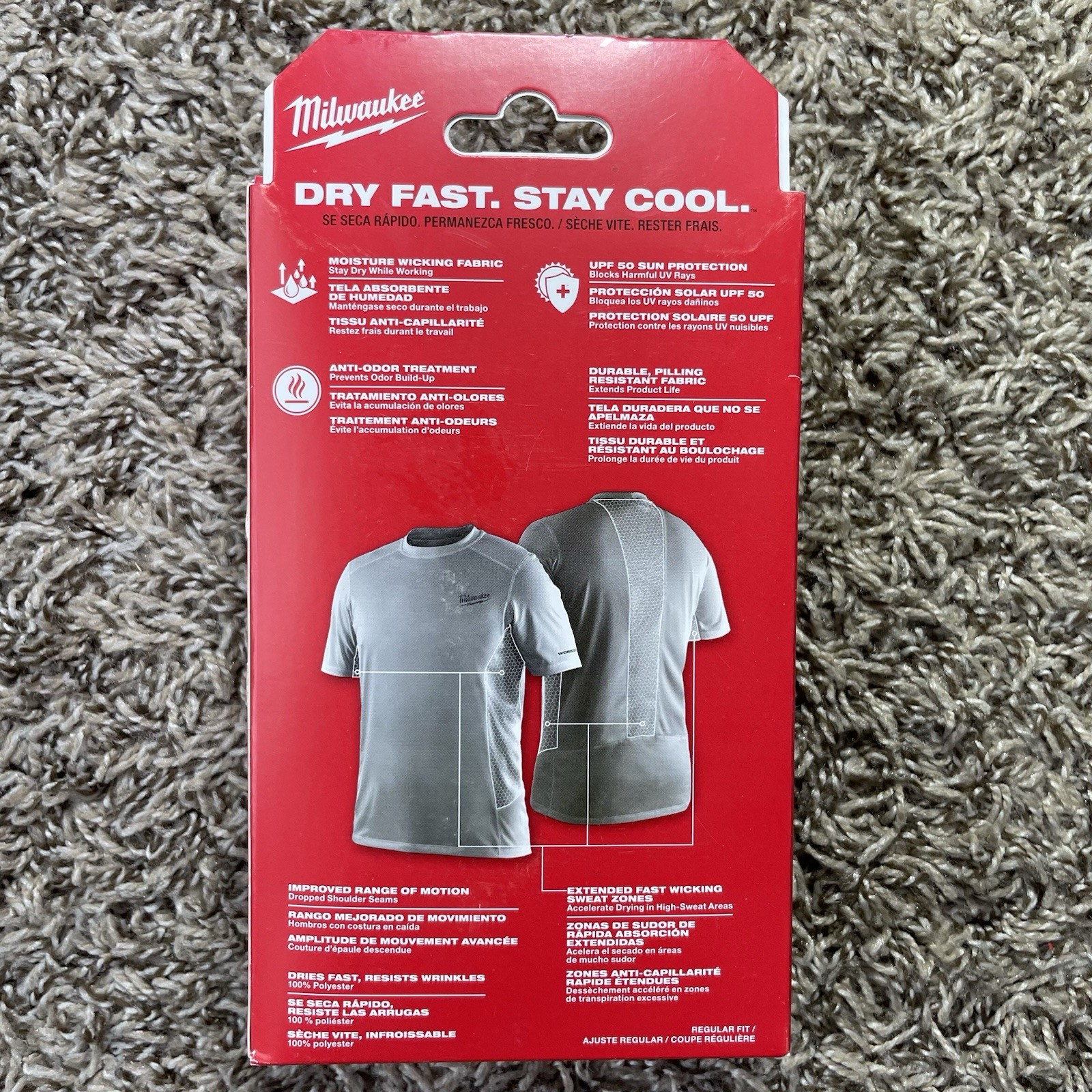 Milwaukee Workskin Performance T Shirt Short Sleeve Crew Men’s Size 2XL Gray NEW gallery