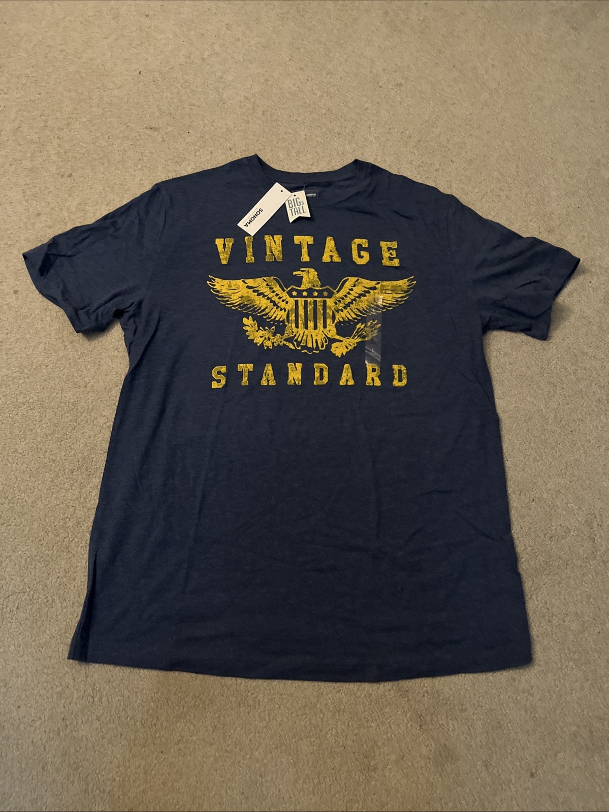Sonoma Vintage Standard Blue T-Shirt Big & Tall L gallery
