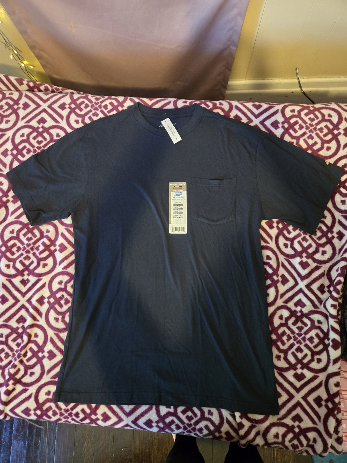 Genuine Dickies Large/Tall Black Shirt | Longer Length Short Sleeve gallery