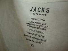Jacks Surfboards Established 1957 T-Shirt Men’s XL White California Classic Surf