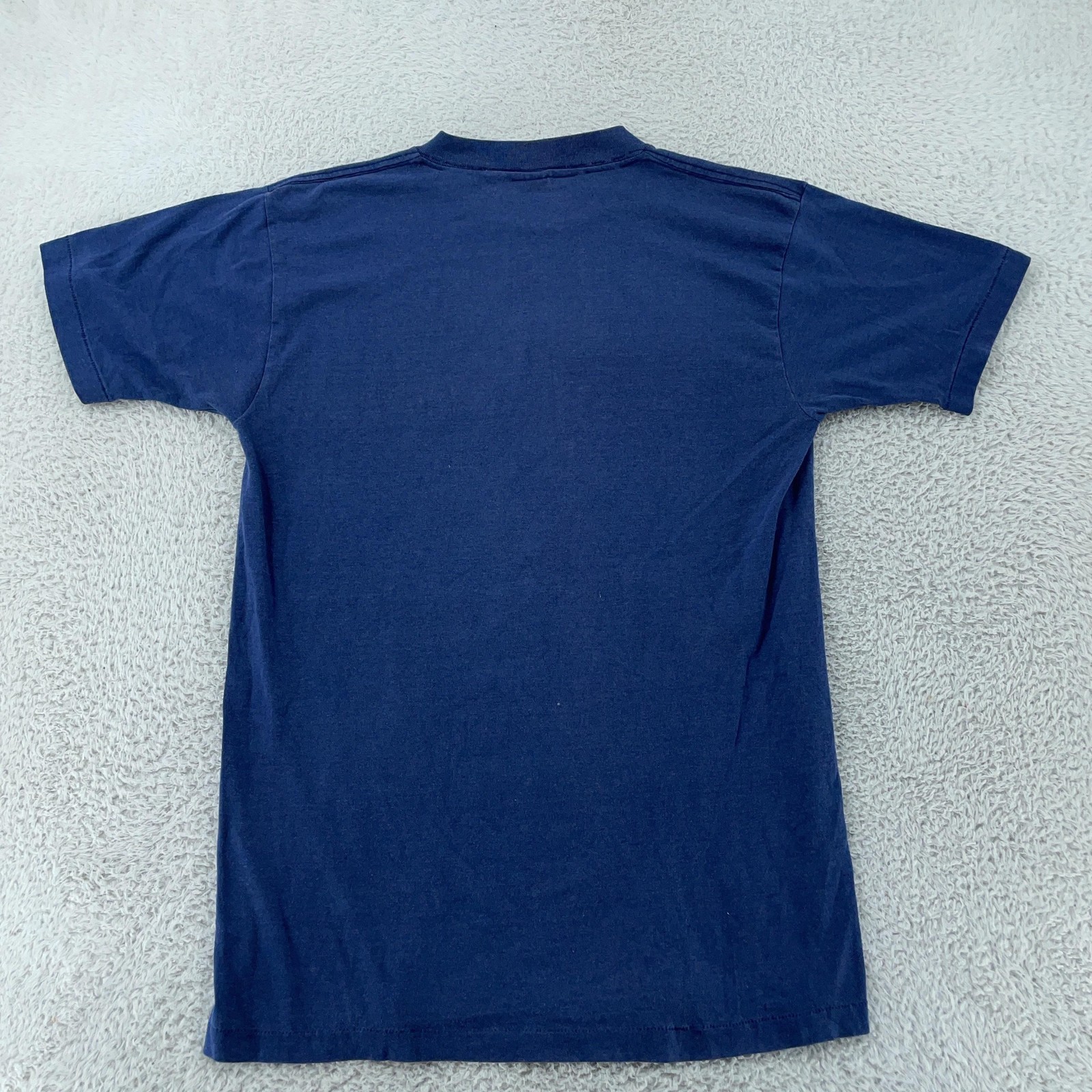 Vintage 80s Pony Shirt Mens Medium Blue Single Stitch Sneakers Logo Chevron Tee gallery