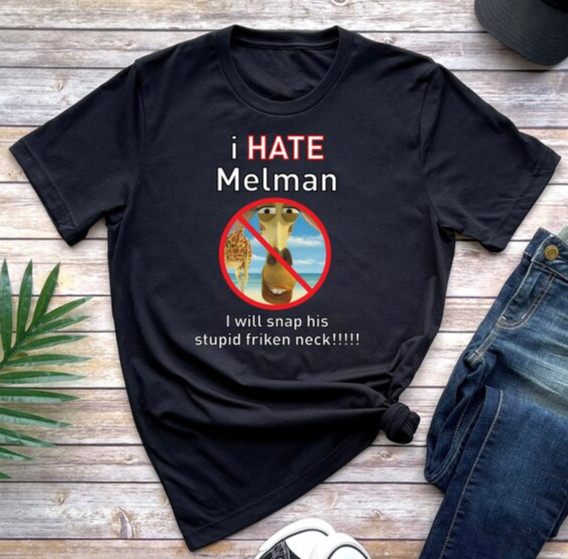 I Hate Melman Shirt Gildan 5000 Funny Madagascar Meme Tiktok Trending Tee 5XL gallery
