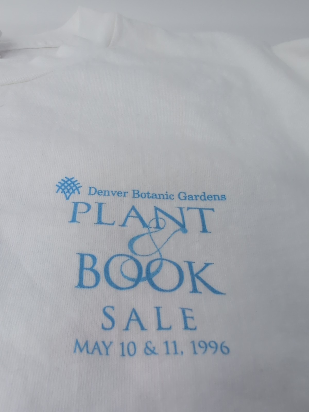 Denver Botanic Gardens 1996 Plant And Sale Vintage White Rare White XL T-Shirt gallery