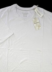 Tommy Bahama T Tee Shirt Coastal Crest V Neck Island Zone White SS New 2XLB
