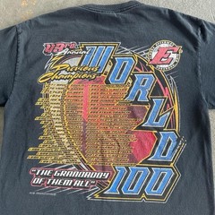 Vintage 2000s Y2K racing graphic front and back pocket tee shirt Size Medium