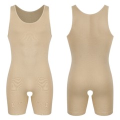 Fajas Colombianas Para Hombre Men Compression Full Body Shaper Workout Bodysuit