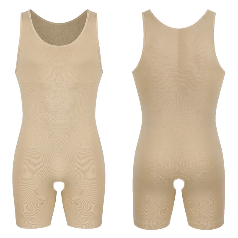 Fajas Colombianas Para Hombre Men Compression Full Body Shaper Workout Bodysuit gallery