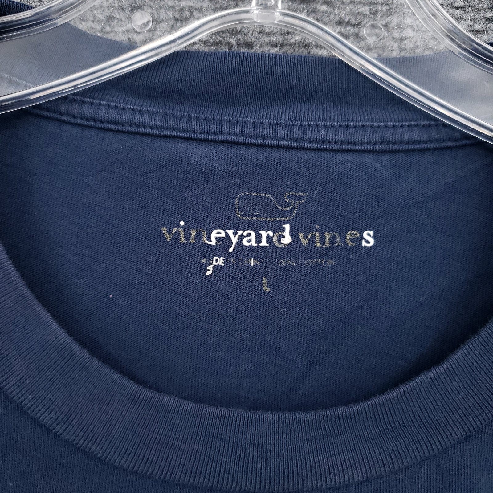 Vineyard Vines T Shirt Mens L Large Blue Pullover Short Sleeve Crew Neck Diver gallery