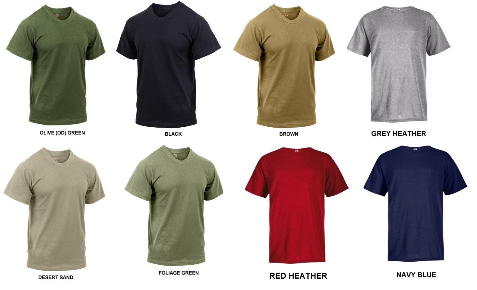 Performance Poly T-Shirt Moisture Wicking Army Navy USMC Quick Dry Undershirt gallery