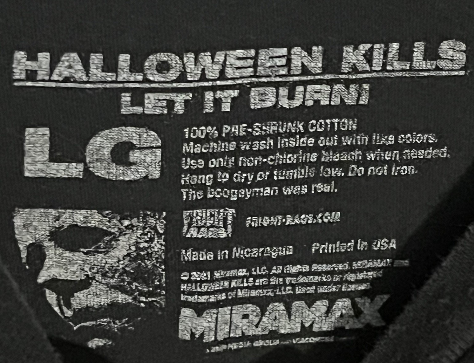 Fright Rags HALLOWEEN KILLS Let It Burn Michael Myers Mens T Shirt LG Large OOP gallery