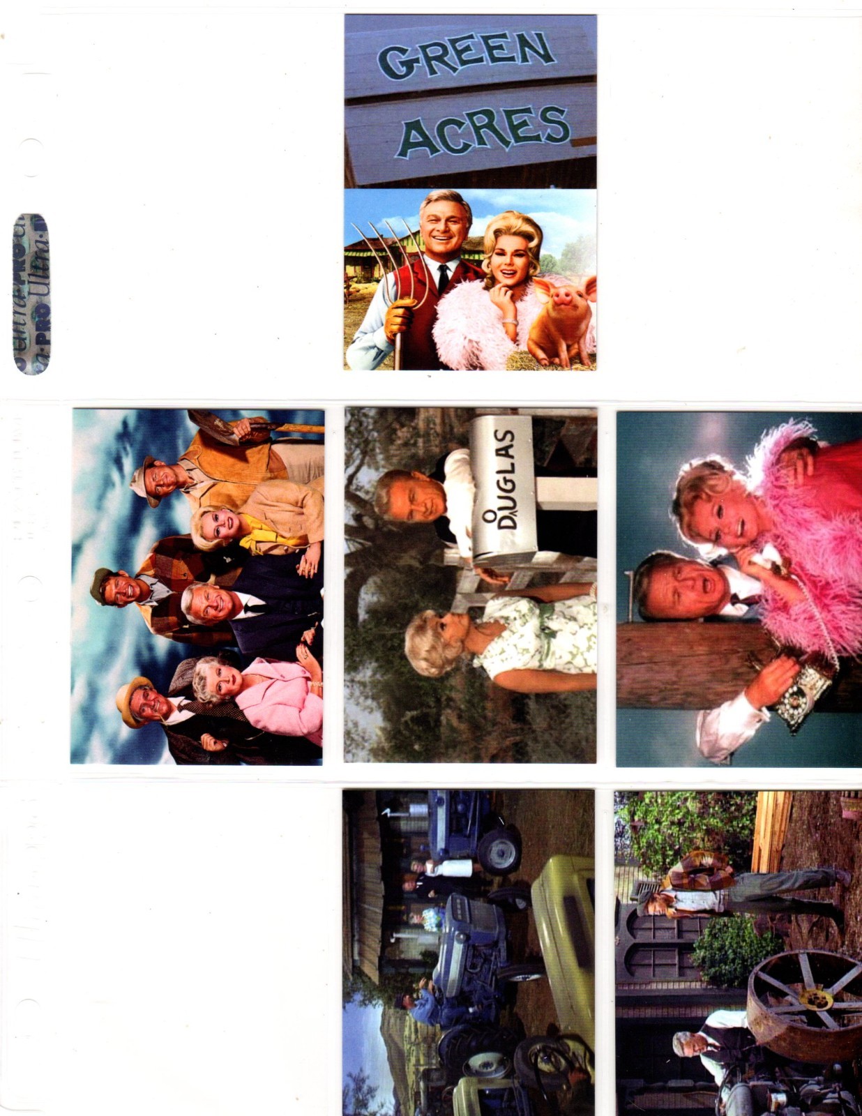 GREEN ACRES    TV SHOW    CUSTOM   NOVELTY TRADING CARD 6 CARDS   SET