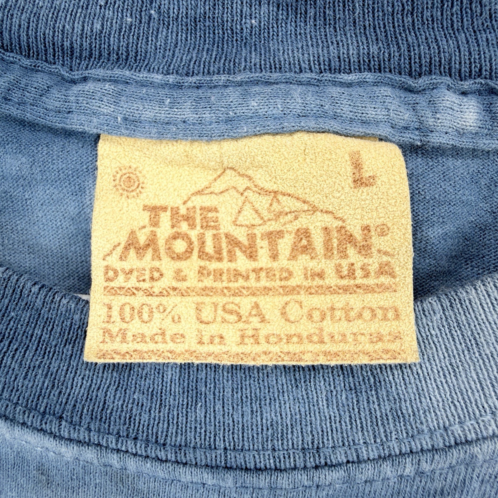 Vintage 2003 The Mountain T-Shirt Mens Large Train Nature Tie Dye Short Sleeve gallery